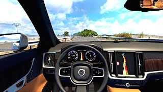 Euro Truck Simulator 2  Volvo S90  Steering Wheel GAMEPLAY [upl. by Younger]