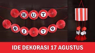 Ide Dekorasi Agustusan dari Kertas  Hiasan 17 Agustus [upl. by Trevethick]