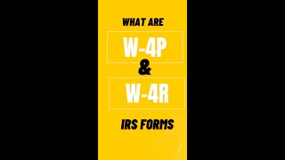 What are W 4p amp W 4R forms 2023 short [upl. by Gad]