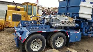 NOV DOUBLE PUMPER ON PRATT TRAILER2 PACEMAKER TRIPLEX PUMPS 1300 HP DETROIT ALLISON TRANS [upl. by Darill]