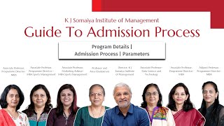 Admission Process  Program Details  K J Somaiya Institute of Management MBA KJSIM [upl. by Arakawa]