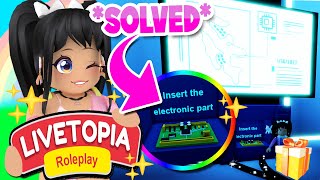 SOLVED MICROCHIP ACTIVATED at SCHOOL in LIVETOPIA Roleplay roblox [upl. by Ecinom278]