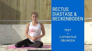 Rectus Diastase testen amp Die 3 besten Übungen [upl. by Olimpia]