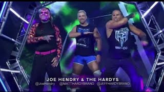 Joe Hendry amp The Hardys Entrance at TNA Emergence [upl. by Janek]