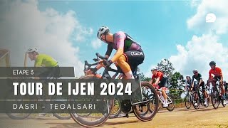 Saling Kebut Tour de Ijen 2024 Etape 3 di desa Dasri  Tegalsari [upl. by Lesoj]