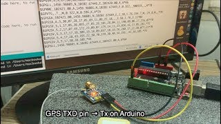 GPS Module Test  Reading NMEA Data Using an Arduino Monitor [upl. by Llenram]