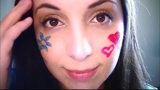 ASMR Face Painting Role Play Ear to Ear Binaural Triggers for Relaxation [upl. by Eselehs]