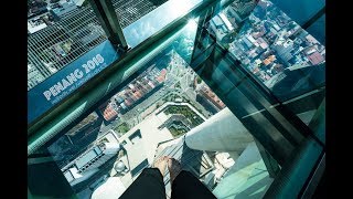 Penang Komtar the TOP 68th Floor Rainbow Skywalk [upl. by Varini]