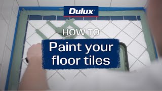 How to Paint Floor Tiles  Dulux Renovation Range [upl. by Schaaff]