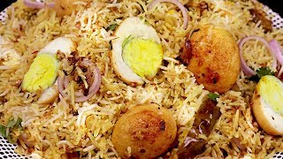 अंडा बिरयानी की यह तरीके को जान कर कहोगे की पहले क्यों नहीं पता था  Super Easy Egg Biryani [upl. by Cartie]