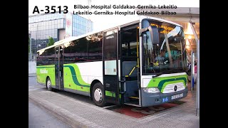 Bizkaibus Linea A3513 Bilbao  Hospital Galdakao  Gernika  Lekeitio Ida Y Vuelta [upl. by Aizat]