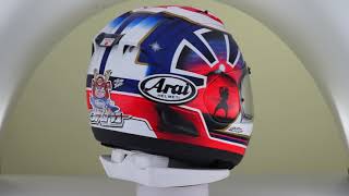 Arai RX7V Pedrosa Spirit Blue [upl. by Aniratak117]