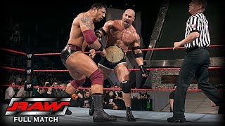 WWE  GOLDBERG VS BATISTA  FIRST AND LAST TIME EVER [upl. by Conal779]