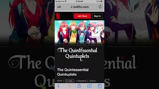 the quintessential quintuplets Season 12 Movie is Out on Netflix today [upl. by Marvel]