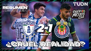 Resumen y goles  Pachuca 21 Chivas  Grita México C22  J2  TUDN [upl. by Salinas631]