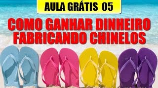 Máquina de Fazer Chinelo Curso  Como Participar de Feiras  AULA 5 [upl. by Elvie]