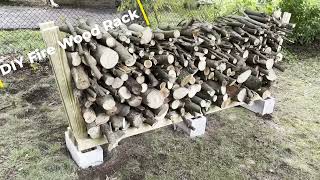 DIY Firewood Rack Simple amp Sturdy Firewood Storage Solution [upl. by Palumbo]