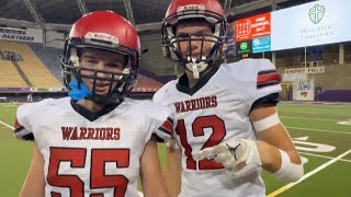 Elkader Central Warriors shutout Waterloo Christian 440 in the UNI Dome 2024 [upl. by Ecal]