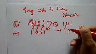 Gray code to binary conversion [upl. by Griseldis]