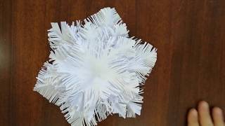 Tutorial Come Realizzare un Fiocco di Neve  DIY Snowflake [upl. by Ednihek873]