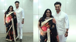 Arpita Khan With Husband Aayush Sharma Arrive At Sohail Khans EID Party [upl. by Oiluj]