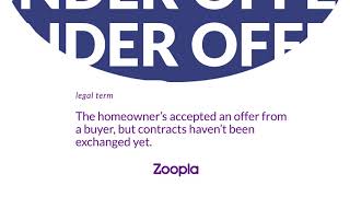 Property jargon buster from Zoopla Under offer [upl. by Layman]