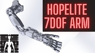 HOPELite Opensource DIY humanoid robots First Draft of 7DOF Arm [upl. by Fabozzi175]