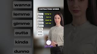 Contraction words you must know contractionwords learnenglish esllearners [upl. by Jessalin]