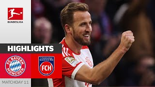 FC Bayern München  1 FC Heidenheim 42  Highlights  Matchday 11 – Bundesliga 202324 [upl. by Rubi]