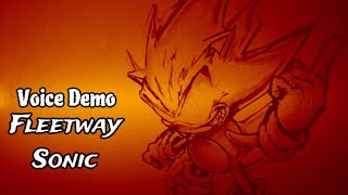 Fleetway Sonic Voice Demo  Sonic the Hedgehog  WARNING SHAKY VIDEO [upl. by Ecirual]