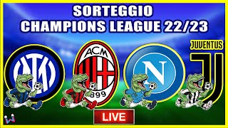 Inter e Napoli che gironi Sorteggio Champions League 202223 [upl. by Ahsinauq391]