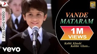 Vande Mataram Full Video  K3GHrithik RoshanUsha Uthup Kavita Krishnamurthy [upl. by Townie]