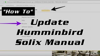 Humminbird Solix Updating the Manual [upl. by Ardet]