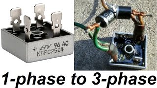 How to transform a 1phase rectifier into 3phase Simple amp Easy [upl. by Atalayah]