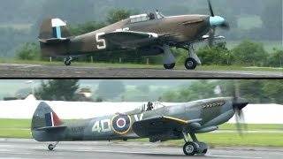 SPITFIRE and HURRICANE Biggin Hill 2016 [upl. by Anwaf]