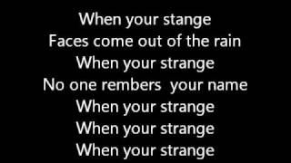 the doors people are strange lyrics [upl. by Davida203]