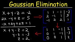 Gaussian Elimination amp Row Echelon Form [upl. by Neisa]