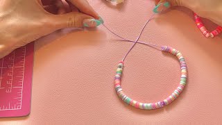 How to tie a bracelet SUPER EASY AND SECURE KNOT [upl. by Aihsotan228]