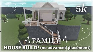 5KBLOXBURG FAMILY HOUSE BUILD NO ADVANCED PLACEMENT [upl. by Englebert129]