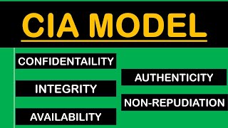 CIA Model  Confidentiality Integrity Availability Authenticity and NonRepudiation  Hindi [upl. by Cornelius]