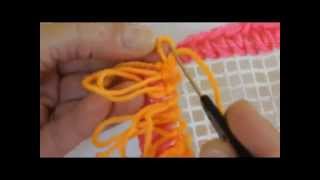 Easyloop® Fauxchét® Loop Stitch on Latch Hook Canvas [upl. by Netsirk590]