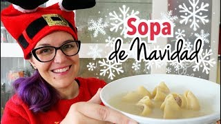 SOPA DE GALETS RELLENOS  Menú Navidad Fácil y Barato [upl. by Kara-Lynn]