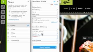 Kreator Stron HTML  Zmiana Ustawień Stron na Wix [upl. by Llenyl]