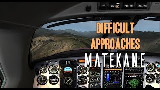 FSX  Carenado PA46 Malibu  Difficult Approaches Matekane  TrackIR [upl. by Parke]