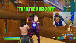 MAKING Marvin RAGE ON FORTNITE LMAO HE WAS LAGGING FUNNY REACTIONS [upl. by Esilana]