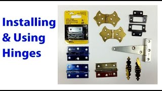 Installing and Using Hinges Woodworking Beginners 19 [upl. by Htebzil]