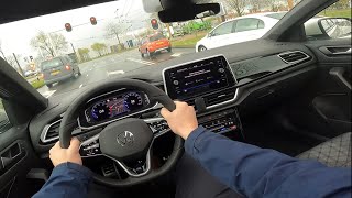 Volkswagen NEW Troc RLine 2022  Ascot Grey  4K POV Test Drive  110kW150hp  Detail inside [upl. by Idnew]