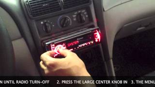 How To Set Clock on Pioneer Car Radio [upl. by Nobe20]