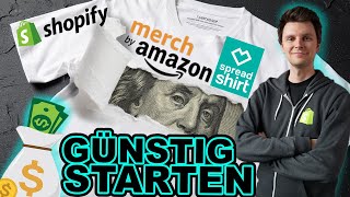 PRINT ON DEMAND  TShirt Business starten unter 100€ Gewerbe Tools Upload amp Designs erstellen [upl. by Risser]