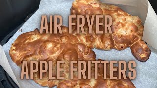 Fall Apple Fritters  Air Fryer Fritter Recipe [upl. by Anaert]